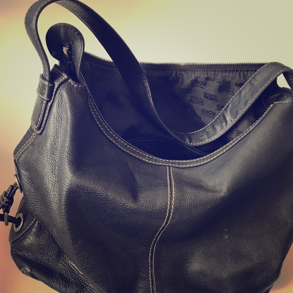 MK leather tote